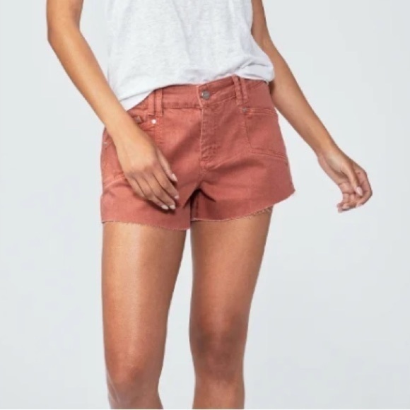 NWOT Paige Mayslie Utility Short in Muted Clay in size 26 - Picture 1 of 11